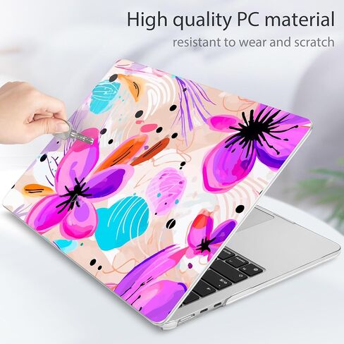 for MacBook Air 15 inch Case 2023 2024 Release M3 A3114 M2 A2941 with Liquid Retina Display & Touch ID, [Sturdy Shockproof] Hard Shell with Screen Protector & Keyboard Cover, Bow in Saudi Arabia