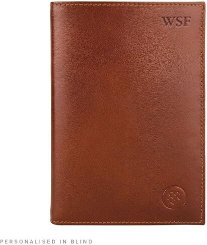 Maxwell Scott - Mens Luxury Leather Tall Billfold Jacket Dress Wallet for Pocket - Made in Italy - The Pianillo Chestnut Tan in Saudi Arabia