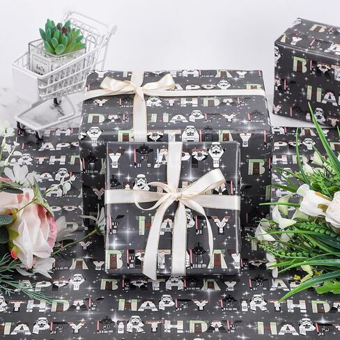 10 ورقات ورق تغليف عيد ميلاد سعيد، مقاس 20 × 28 بوصة مطوية مسطحة للهدايا، مجموعة من الورق للبالغين من الرجال والنساء والأطفال والأولاد والبنات وحفلات استقبال المولود الجديد in Saudi Arabia
