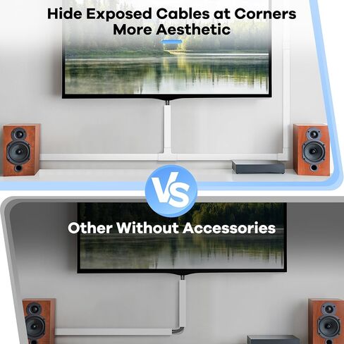 125.6in Cord Hider Kit, ZhiYo Cord Covers for Wall Mounted TV, Paintable Wire Cover for Cords, Tv Cable Hider Wall Kit, Wall Cord Concealer, Cable Cover Wall Wire Management, 8xL15.7in W0.95in H0.55in in Saudi Arabia