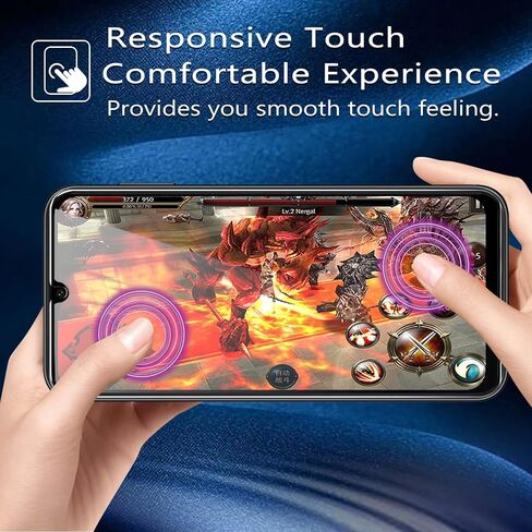 Lesakit 3 Pack Galaxy A14 Screen Protector + 3 Pack Camera Lens Protector, [Anti-Scratch][Full Coverage][Easy Installation] Tempered Glass Screen Protector for Samsung Galaxy A14 in Kuwait