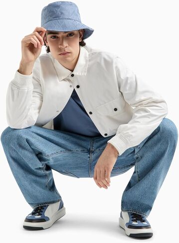 Armani Exchange Men's 1991 Milano/New York Text Creating Central Square on Regular Fit Tee in Saudi Arabia