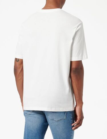 Armani Exchange Men's 1991 Milano/New York Text Creating Central Square on Regular Fit Tee in Saudi Arabia