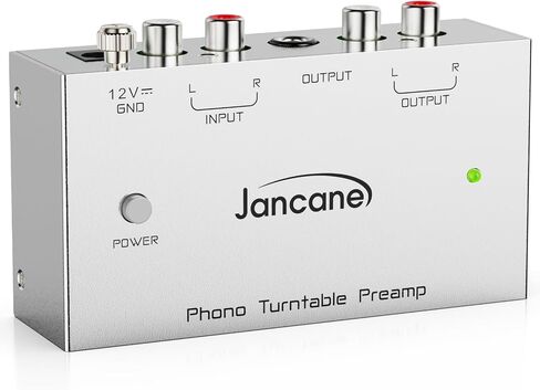 Phono Turntable Preamp, Phono Preamp for Turntable, Record Play, Mini Electronic Audio Stereo Phonograph Preamplifier with RCA Input, RCA/TRS Output, Phono Preamp with 12 Volt DC Adapter in Saudi Arabia