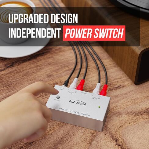 Phono Turntable Preamp, Phono Preamp for Turntable, Record Play, Mini Electronic Audio Stereo Phonograph Preamplifier with RCA Input, RCA/TRS Output, Phono Preamp with 12 Volt DC Adapter in Saudi Arabia