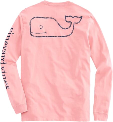 vineyard vines Mens Long-Sleeve Vintage Whale Pocket Tee in Saudi Arabia
