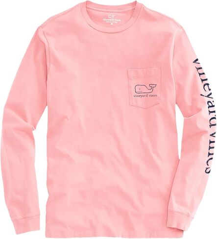 vineyard vines Mens Long-Sleeve Vintage Whale Pocket Tee in Saudi Arabia