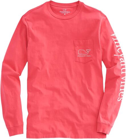 vineyard vines Mens Long-Sleeve Vintage Whale Pocket Tee in Saudi Arabia