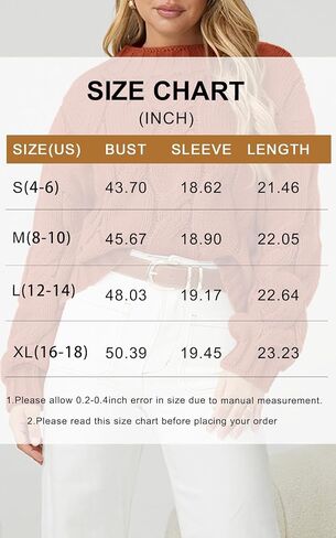 PRETTYGARDEN Women's Cable Knit Sweaters Casual Long Sleeve Crewneck Oversized Chunky Fall Winter Sweater Pullover Tops 2024 in Saudi Arabia
