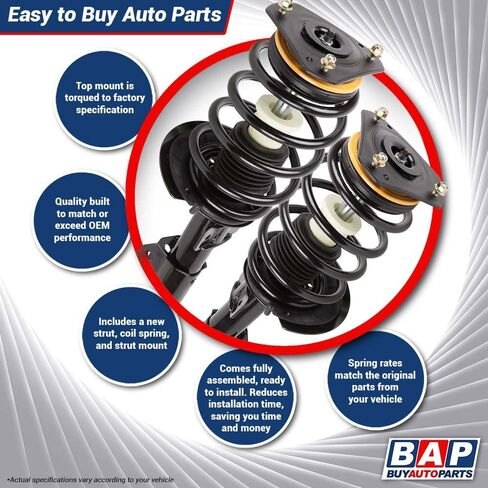 Pair Front Left Right Shocks Struts w/Spring For Mercedes E320 E350 E500 E550 E55 E63 CLS550 CLS55 CLS63 AMG W211 W216 - BuyAutoParts 75-898902C New in Saudi Arabia