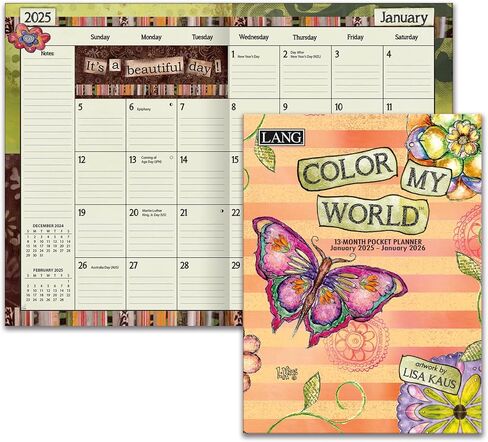 LANG Color My World 2025 Monthly Pocket Planner (25991003178) in Saudi Arabia