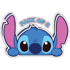 IMPERIAL VIBES – Stitch Peeking Sticker – Vinyl Decal for Car, Truck, and Van – Removable Indoor & Outdoor Use for Laptop Sticker – Waterproof Decal for Window and Toys – (Pack of 2) Imp 18