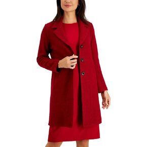 سترة Kasper النسائية المصنوعة من مزيج الصوف باللون الأحمر مقاس XL in Kuwait