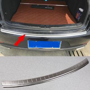 Fit for Porsche Macan 2014 2015 2016 2017 Rear Bumper Sill Plate Guard Cover Trim Stainless Steel