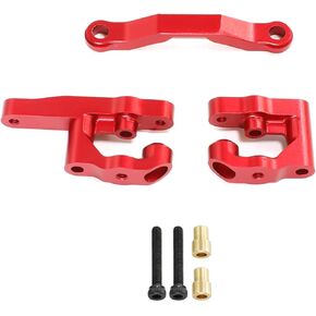 مجموعة توجيه من الألومنيوم لأجزاء ترقية السيارة Arrma 1/18 Granite Grom Mega RC (استبدال ARA340202) (أسود)