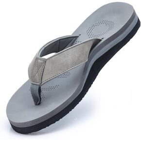 MGGMOKAY Mens Flip Flop Comfort Thong Sandals with Orthotic Arch Support