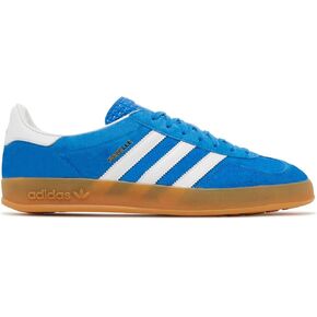 adidas Men's Gazelle Indoor Sneaker, Blue Bird/Cloud White/Blue Bird, Size 8