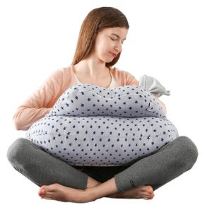 BATTOP Nursing Pillow for Breastfeeding with Removable Cover,Feeding Pillow for More Support for Mom and Baby,Adjustable Waist Strap Breastfeeding Pillow,Plus Size Baby Pillow
