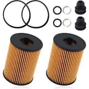 2PCS Automotive Replacement Oil Filters OEM#26350-2S000,263502S000,Engine Oil Filter Compatible with Hyundai Santa Fe Sonata 2.5L,Kia K5 Sorento 2.5L,Car Oil Filter Motor Oil Filter
