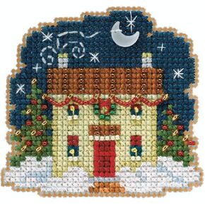 Christmas Eve Beaded Counted Cross Stitch Ornament Kit Mill Hill 2020 Winter Holiday MH182031