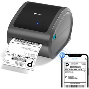 Phomemo Bluetooth Shipping Label Printer- D520BT Thermal Printer 4x6 Label Printer for Small Business, Shipping Packages, Barcode, Compatible with Phone and PC