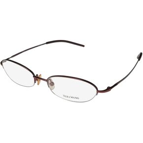 Vera Wang V32 Womens/Ladies Designer Half-rim Eyeglasses/Eye Glasses (50-16-138, Merlot)