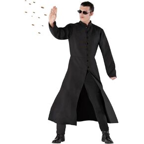 Morph Spy Assassin Costume Black Tailcoat With Glasses Included Halloween Costumes For Men Spy Costume