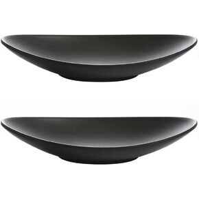 2 Pcs A5 Melamine Jewelry Dish Frosted Black Ring Holder Organizer Derorative Trinket Tray Jewelry Bowl for Jewelry Keys Food