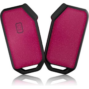 OFFCURVE for Kia Key Fob Cover Special Key Fob Case Cover Holder for Kia Ceed Cerato Forte NIRO Seltos Sorento Soul Sportage Telluride K5 Accessories Smart Keyless Remote Key Protector, Purple Black