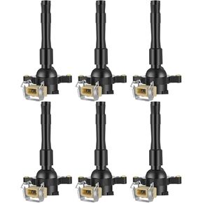 ECCPP Pack of 6 Ignition Coil for BMW 328I 528I M3 Z3 E36 E46 E31 E38 E39 E53 E721 E720 E383 for Land Rover 2.5L 2.8L 3.0L 3.2L 5.4L OE Part Numbers C1239 UF300 UF354