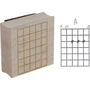 ExcelMark Wooden Rubber Stamp - 5 Frets Guitar Chord Chart