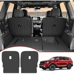Seat Back Cover 2 nd Row Fit for 2020-2024 Kia Telluride 7 Seats Accessories, Kick Mat TPE Back Seat Protector Car Mat for 2024 Kia Telluride in Kuwait