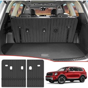 Seat Back Cover 2 nd Row Fit for 2020-2024 Kia Telluride 7 Seats Accessories, Kick Mat TPE Back Seat Protector Car Mat for 2024 Kia Telluride