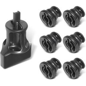 7 PCS Car Oil Drain Plug, Vehicle Oil Pan Drain Bolts Replacement, Waterproof Durable Automotive Repair Tool Accessories, Compatible with Audi A3 A4 A5 B9 Q5 Q7 A6L (Black)