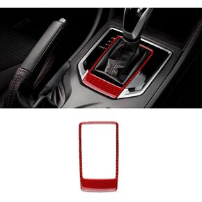 AIRSPEED Car Gear Shift Knob Head Cover Sticker Carbon Fiber Interior Trim for Subaru Impreza 2017-2023 Crosstrek 2018-2023 Accessories (Black)