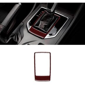 AIRSPEED Car Gear Shift Knob Head Cover Sticker Carbon Fiber Interior Trim for Subaru Impreza 2017-2023 Crosstrek 2018-2023 Accessories (Black)
