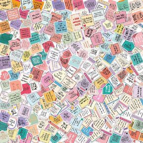 200PCS Inspirational Stickers, Motivational Reminder Stickers, Mental Health Stickers for Adult, Positive Stickers for Scrapbook Journaling Vision Board,Scrapbook Supplies