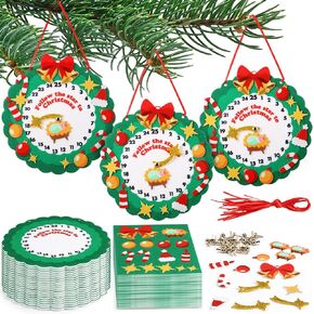 Hollowfly 24 Sets Nativity Advent Countdown Craft Kits Nativity Ornaments Crafts Religious Christmas Crafts Nativity Sets Nativity Play Set Felt Nativity Sets Sunday School Fun Activities DIY