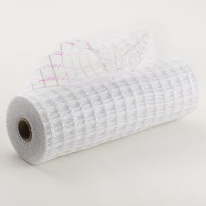 Floral Supply Online - 10 inch x 30 feet Metallic Mesh Ribbon. The Exclusive Metallic Mesh with A Unique Touch of Color and Sparkle. (Red/Green)