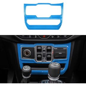 RT-TCZ Carbon Fiber Window Control Panel Trim Cover Center Console Decoration Interior Accessories for Jeep Wrangler JL JLU & Gladiator JT 2018-2024