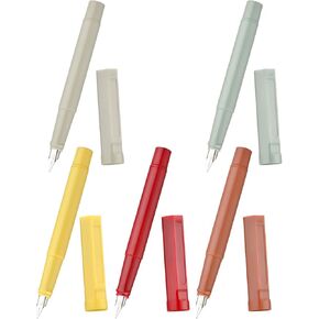 5 PCS Jinhao 62 Resin Fine Nib Fountain Pen with Converter, Assorted Colors Writing Pen Set