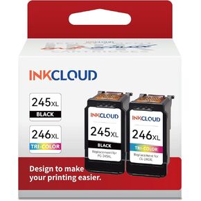 INKCLOUD Compatible Black Ink Cartridges Replacement for Canon 260XL PG-260 XL for PIXMA TS5320 TS6420 TR7020 TR7020a TS6420a All in One Wireless Printer (Black, 2-Pack)
