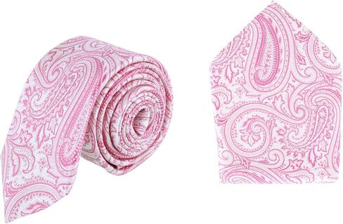 Trafalgar Men's Sobee Paisley Silk Necktie and Pocket Square in Kuwait
