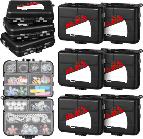 Vercraft 6 Pcs Cheerleader Bobby Pins Storage Box Cheer Team Gifts Bulk Hair Pins Storage Case Hair Accessories Organizer Cheer Dance Stuff for Women Girls Dance Cheerleading Travel(Red Pom Poms) in Saudi Arabia