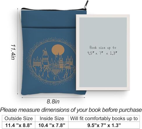 Magic Stuff Wizard Book Sleeve Book Cover Book Lovers Gifts Book Club Gifts Wizard Book Protector Book Gifts for Readers Women Her Magic Movie Fans Bibliophile Daughter Graduation Birthday Gifts in Kuwait