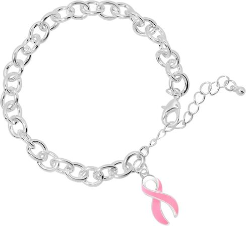 Breast Cancer Awareness Pink Ribbon Bracelets for Fundraising, Charity Walks, and Gifts - Perfect for Breast Cancer Awareness Month in Saudi Arabia