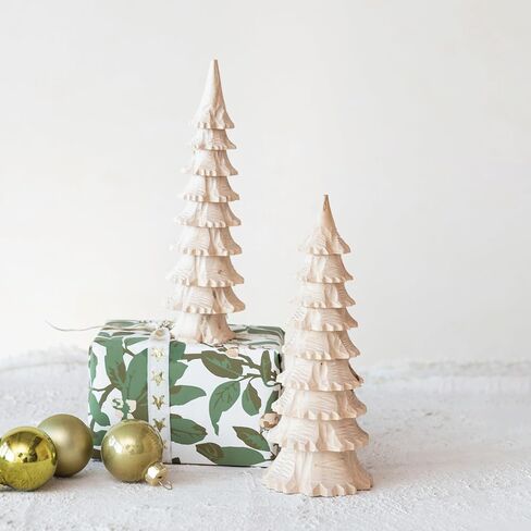 Creative Co-Op Carved Wood Tree Decor, Natural in Saudi Arabia