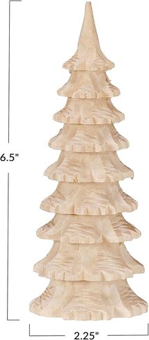 Creative Co-Op Carved Wood Tree Decor, Natural in Saudi Arabia