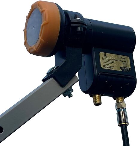 Universal Single KU Band LNB LNBF 0.1dB FTA HD Linear Satellite Dish 1 Port Output Support 3D 4K Satellite Signal (Single Output) in Kuwait