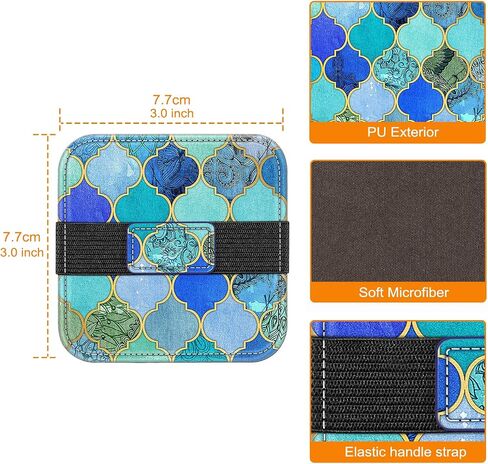 Fintie Screen Cleaning Pad, Soft Cloth Wipes for iPad, iPhone, MacBook, Tablets, Laptop Screen, Screen Cleaner with Elastic Strap, 4 Pack in Kuwait